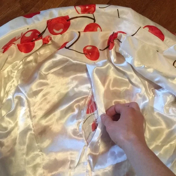 Cherry Print Women's Jacket - Picture 3 of 8